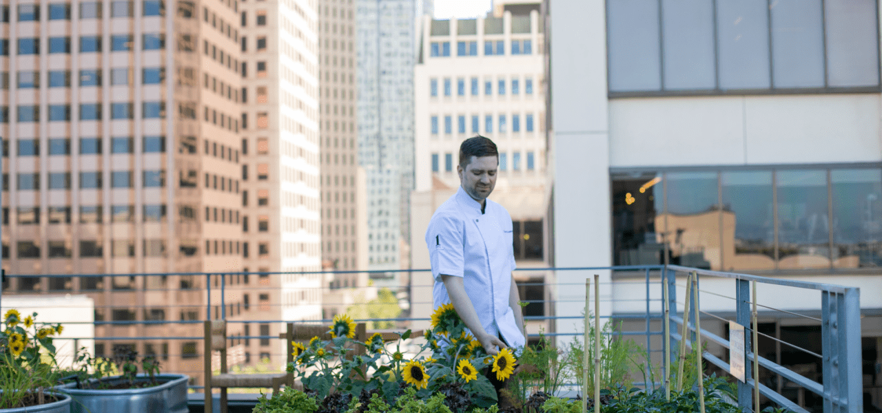 Chef Scott in Garden